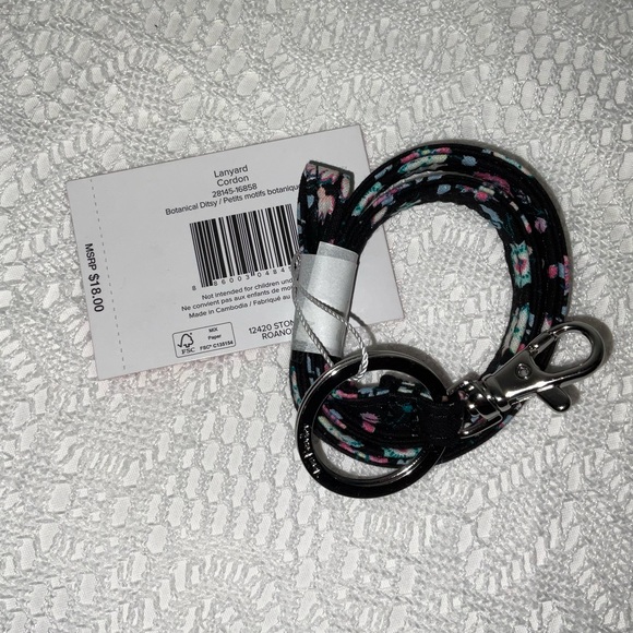Lanyard/Keyholder Vera Bradley Botanical Ditsy, NWT - Picture 3 of 5